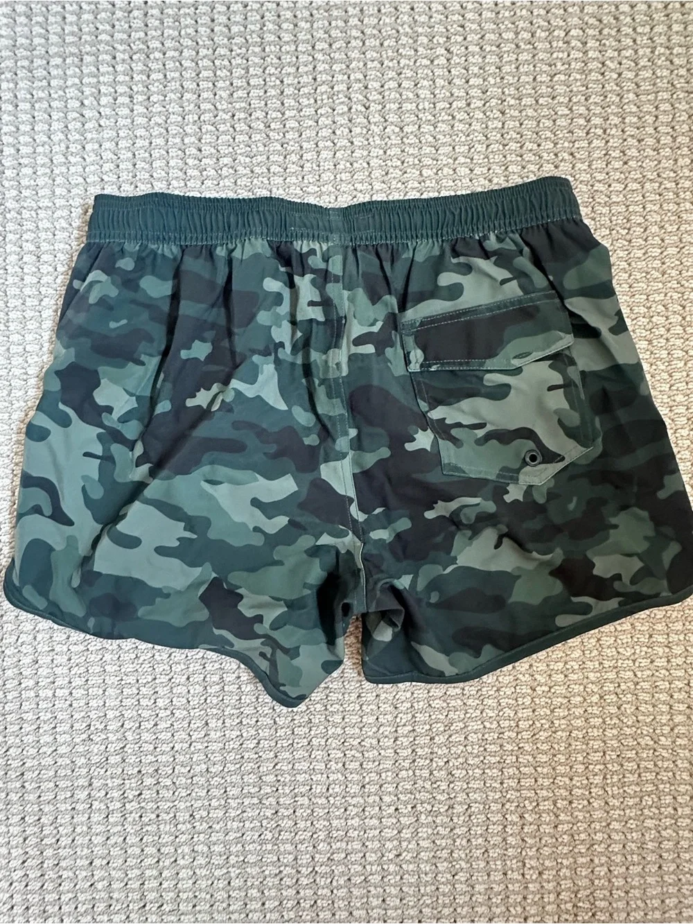 Men's Camouflage Swim Trunks - Green Camo